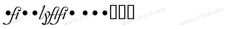 Zanzibar SF字体转换